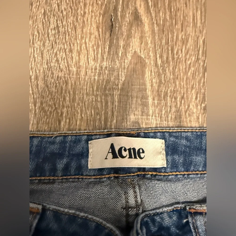 Acne Studios Jeans Women’s Size 25x27 Peg Skinny High Rise Medium Wash Blue